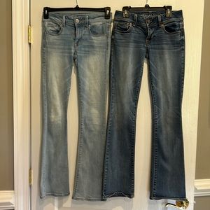 American Eagle Kick Boot Jeans, lot of 2.